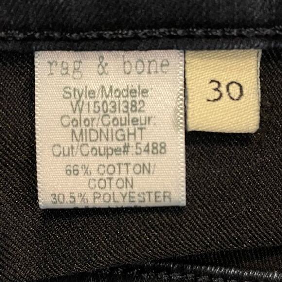 RAG BONE SEXY BOHO SKINNY LEGGING JEGGINGS JEANS DARK MIDNIGHT BLUE SIZE 30 - Picture 9 of 10